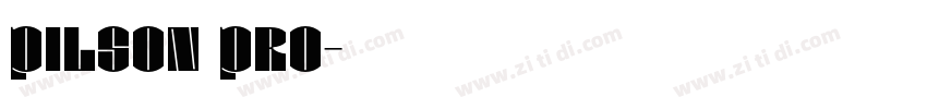 pilson pro字体转换